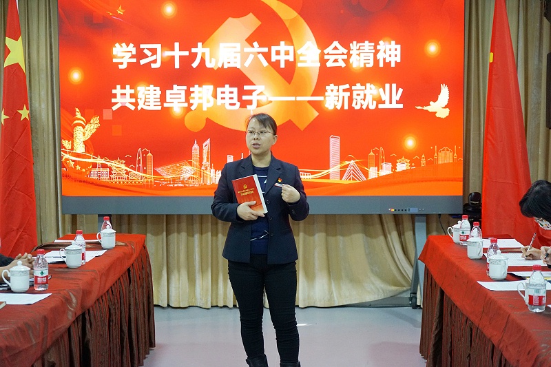 ZOBO草莓视频APP下载污党支部丨开展“学习贯彻党的十九届六中全会精神”主题党日活动