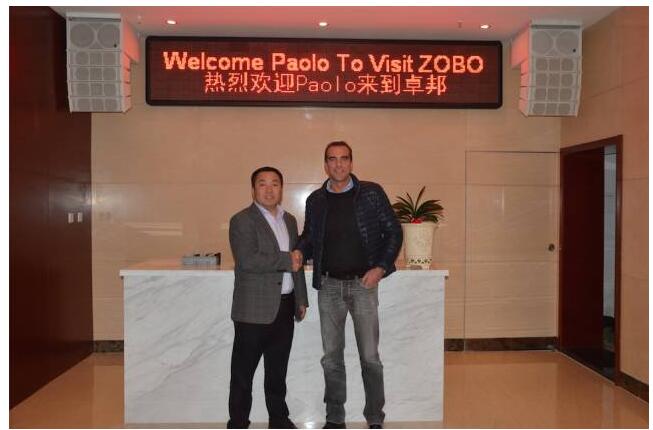 Montarbo全球销售总监Paolo Stefani访问ZOBO草莓视频APP下载污总部