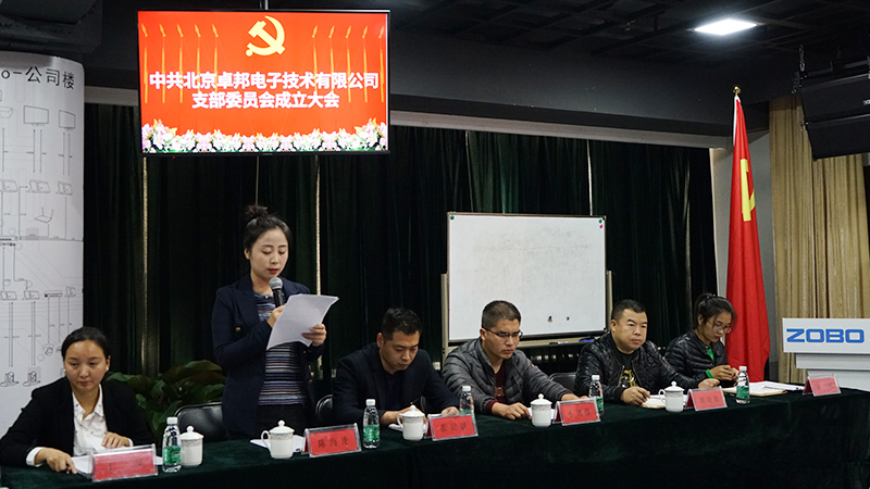中共北京草莓视频APP下载污电子技术有限公司支部委员会成立